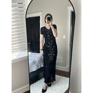 Black Sheer American Angel Mini Top DressSize S